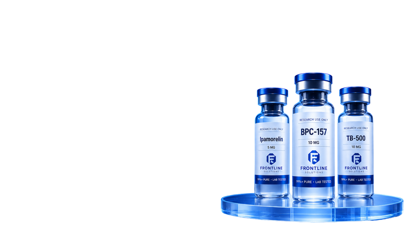 Frontline Solutions research peptide vials