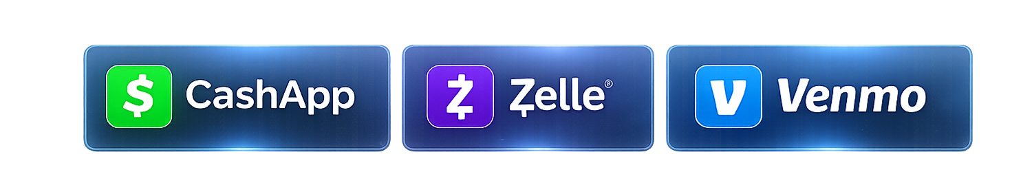 Cash App, Zelle and Venmo